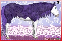 Horse Color:Watercolor Black Ice Splash 