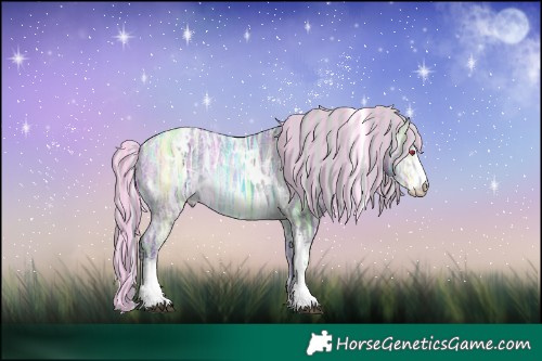 Horse Color:Painted White Spotted Silver Brown Chinchilla Ice Dun Sabino Rabicano