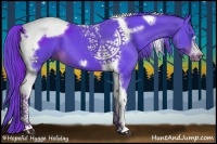 Horse Color:Watercolor Liver Chestnut Tobiano Frame 