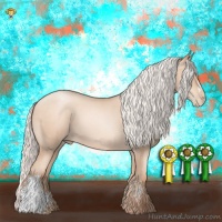 Horse Color:Silver Amber Champagne Roan Pearl 