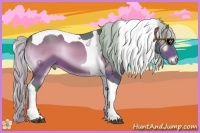 Horse Color:Watercolor Silver Brown Onyx Tobiano