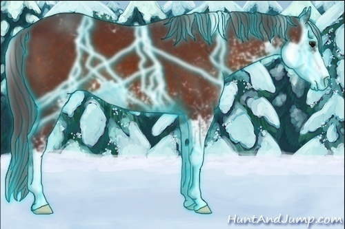 Horse Color:Thunderstruck Chocolate Brown Sabino