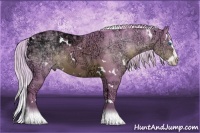 Horse Color:Watercolor White Spotted Silver Brown Ice Splash 