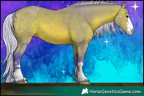 Horse Color:Watercolor Silver Bay 