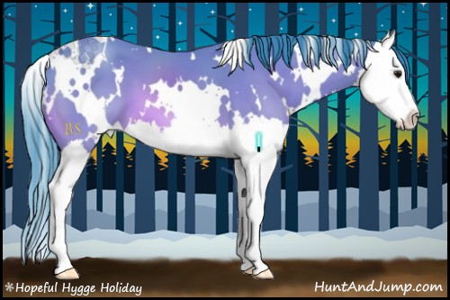 Horse Color:Watercolor White Spotted Bay Splash 
