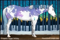 Horse Color:Watercolor White Spotted Bay Splash 