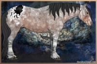 Horse Color:Brown Ice Roan Varnish 