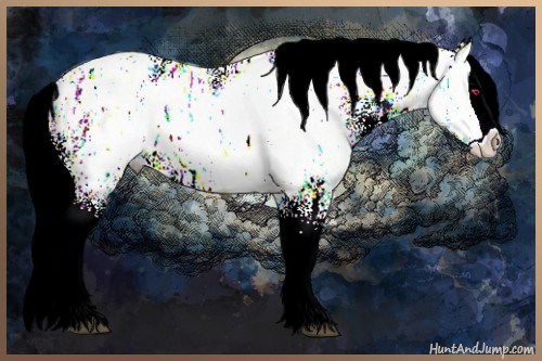 Horse Color:Liver Chestnut Chinchilla Ice Splash