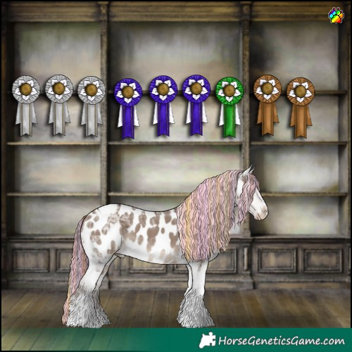 Horse Color:Painted Liver Red Dun Ice Tobiano Appaloosa