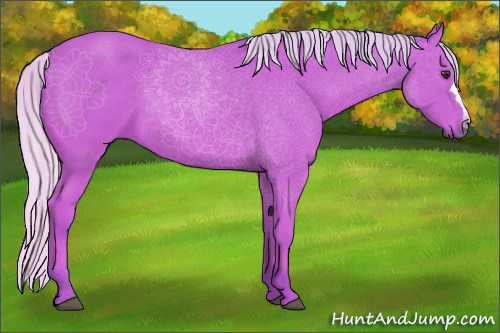 Horse Color:Watercolor Silver Bay