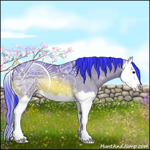 Horse Color:Watercolor Bay Splash 