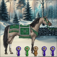 Horse Color:Brown Roan Dun 