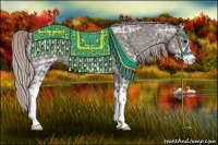 Horse Color:Silver Black Ice Sabino 