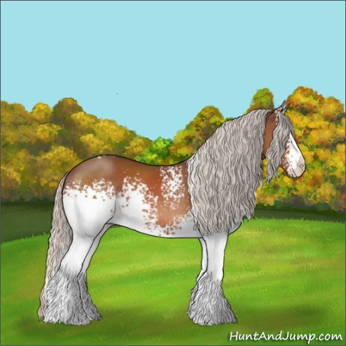 Horse Color:White Spotted Silver Brown 