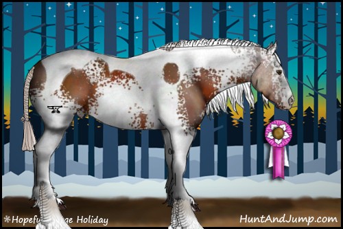 Horse Color:White Spotted Silver Brown Tobiano 