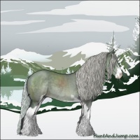 Horse Color:Silver Grullo Chinchilla Sabino