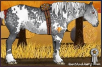 Horse Color:White Spotted Silver Black Chinchilla 