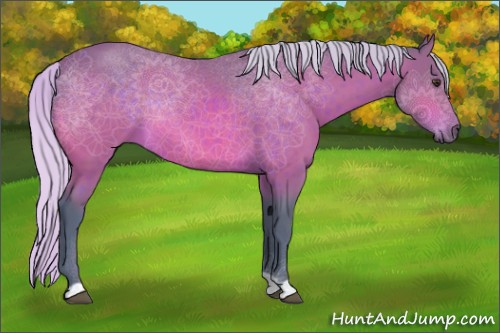 Horse Color:Watercolor Silver Bay