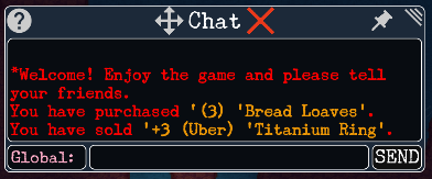 chat colors, orange highlights
