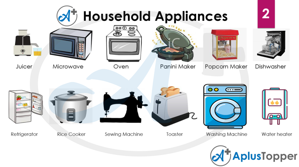 household appliances watts