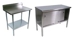 Boos Stainless Steel-Top Tables & Cabinets
