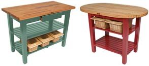 butcher block work tables