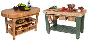 kitchen island tables with butcher block tops