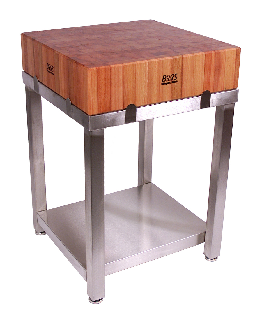 Boos Cherry Cucina Laforza Butcher Block on Steel Base