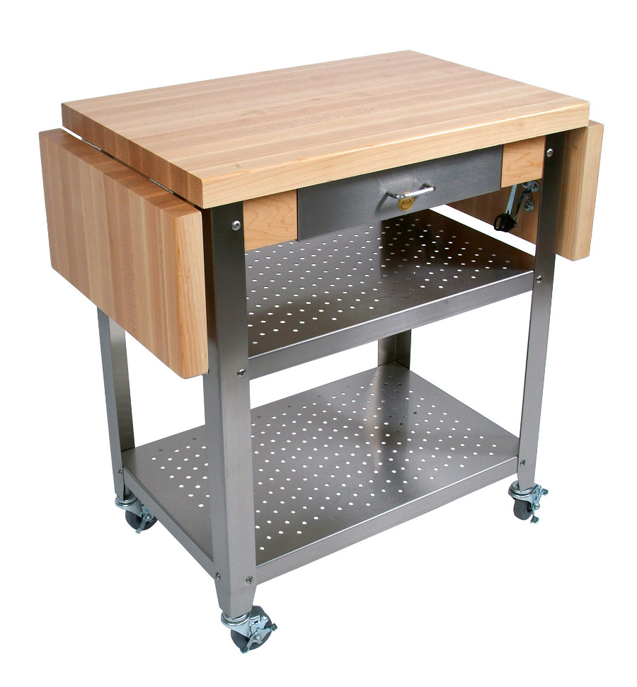 John Boos Cucina Elegante WoodSteel Kitchen Cart
