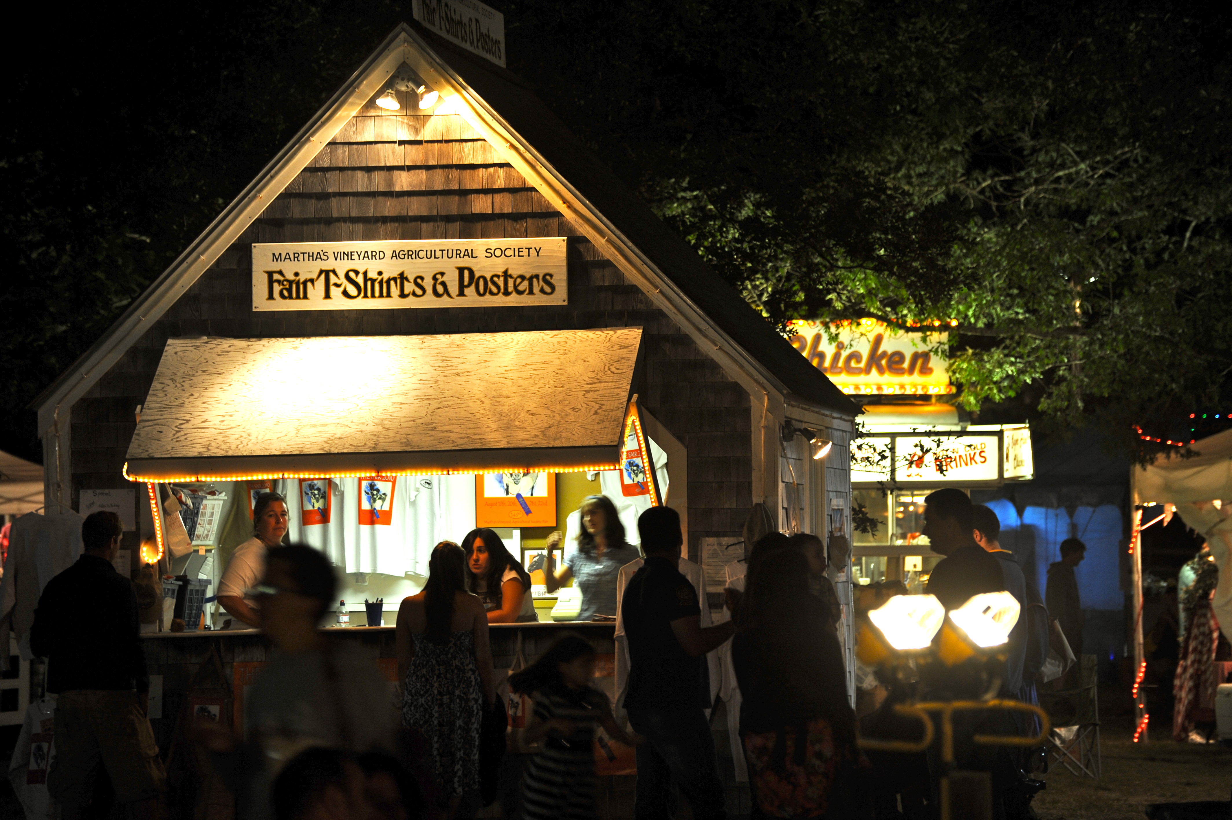 DSC_7822 Shirts, posters, chicken; Dukes County Agricultural Fair, West