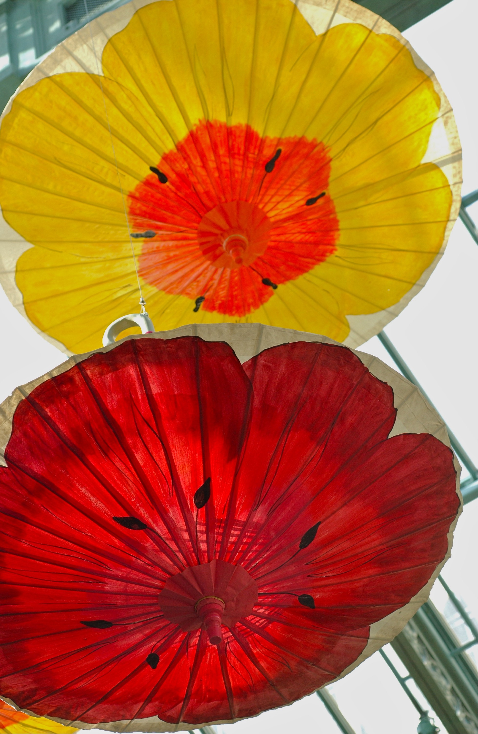 Parasols Hanging from the Ceiling; Hotel Bellagio, Las Vegas, Nevada, USA