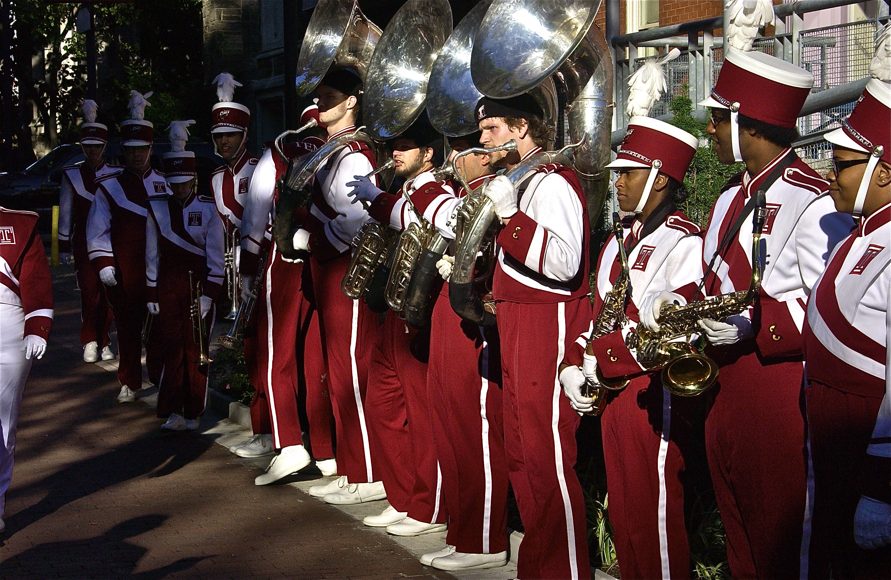 DSC_0514 Toeing the line; Diamond Marching Band; Temple University