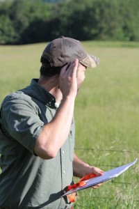 This volunteer stops and listens for bird calls during early morning breeding bird surveys conducted in June. More volunteers are needed. For more information or to volunteer, contact Janet Haslerig at Janet.Haslerig@mdc.mo.gov or 573-522-4115, ext. 3198.