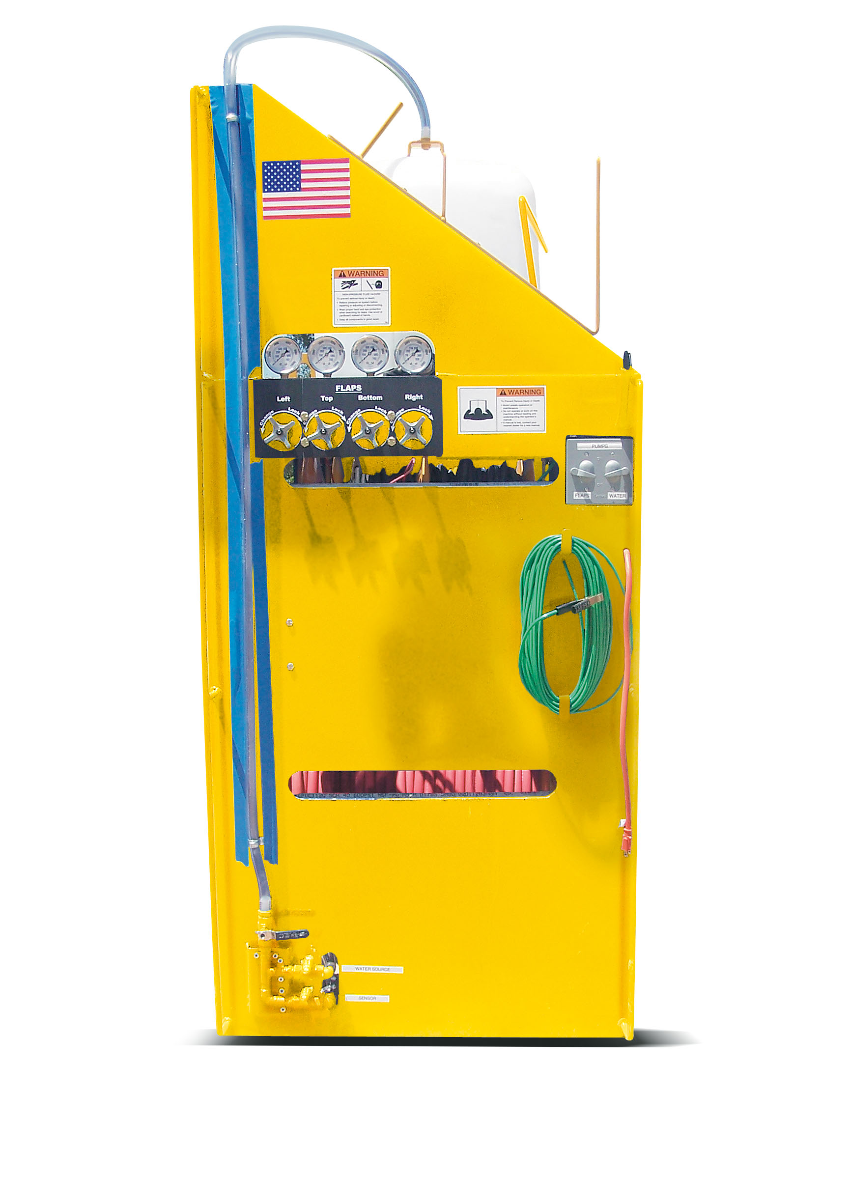 Self-Contained Control Station. Self-Contained Control Station. Self- contained control station controls the movement of the steering head and all hydraulic, water and electrical lines.