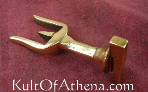 Brass Front-to-Back Plume Holder