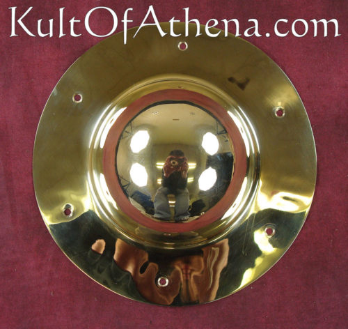 Round Brass Roman Shield Boss