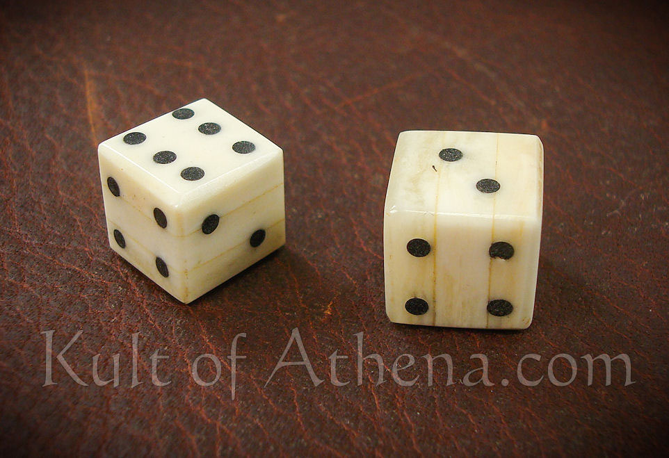 Black Medieval Hand Carved Pair of Dice Perfect for Medieval Re-enactment & LARP Black Medieval Hand Carved Pair of Dice Perfect for Medieval Re-enactment & LARP