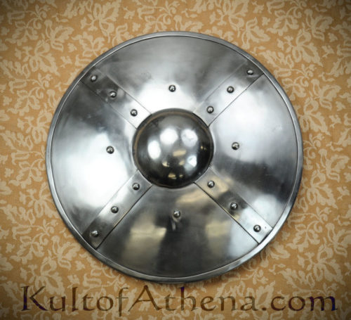 Reinforced Large Steel Buckler - 16 inch - 16 Gauge Steel