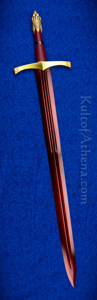 Game Of Thrones Oathkeeper With Red Damascus Blade Book Version