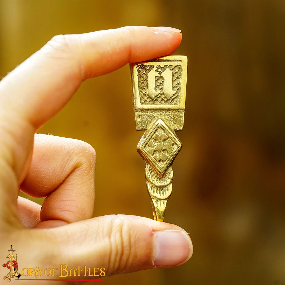 Medieval Brass Belt Chape