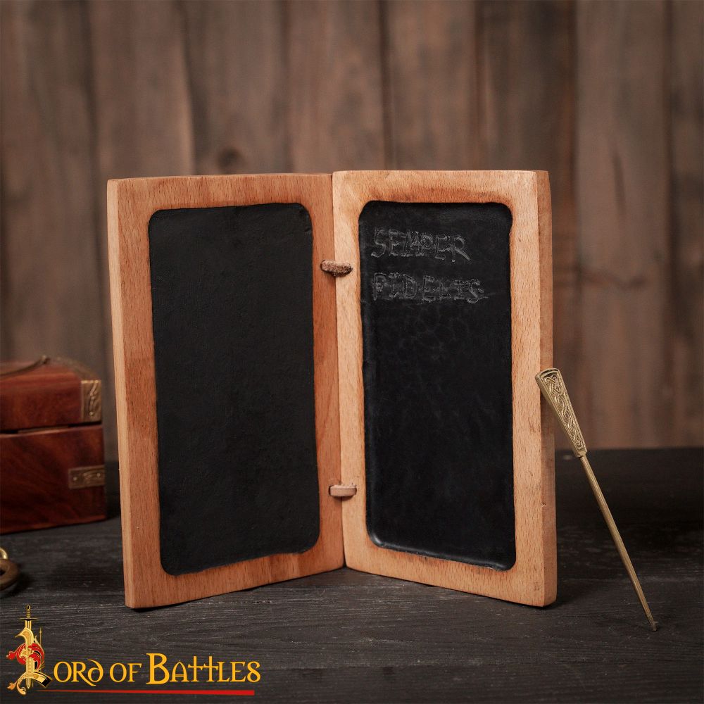 Wax Writing Tablet with Brass Stylus