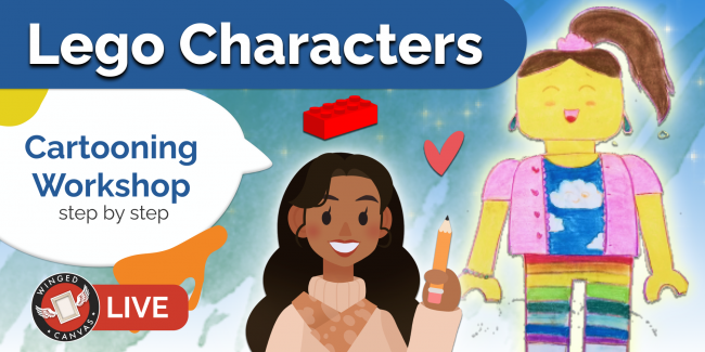 Step-by-Step Family Cartooning Workshop (Lego Characters) | What’s ...