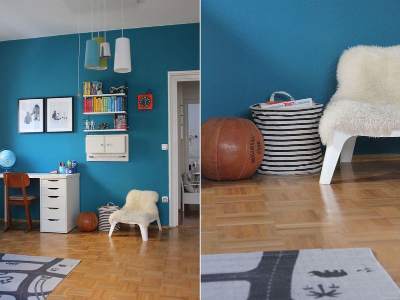 Blau Turkis Wandfarbe