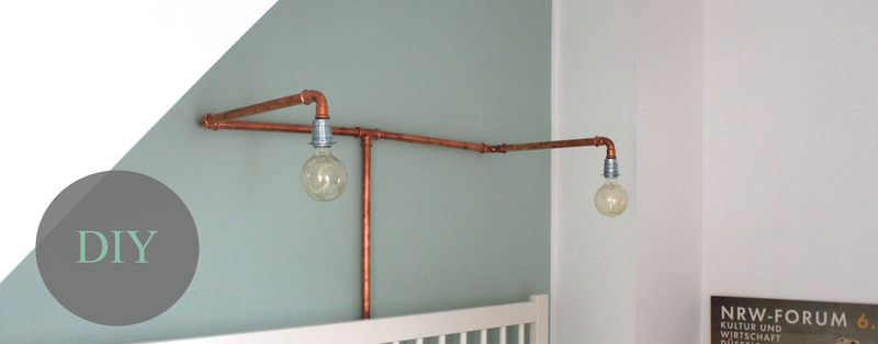 DIY: Kupferlampe im Schlafzimmer - Kolorat