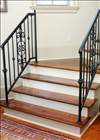 Reclaimed Longleaf Pine stairs.