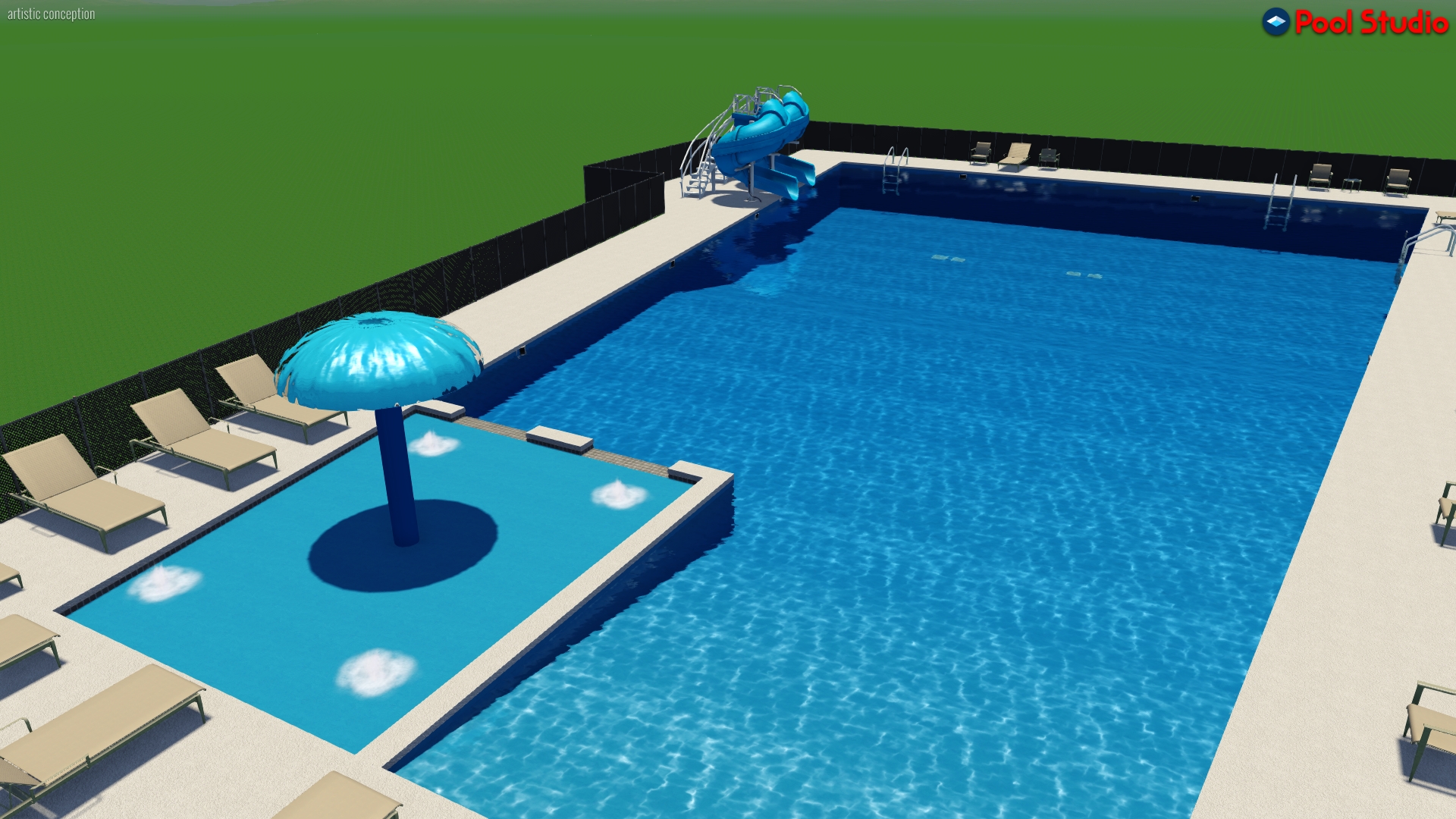 One proposed design of the new pool.