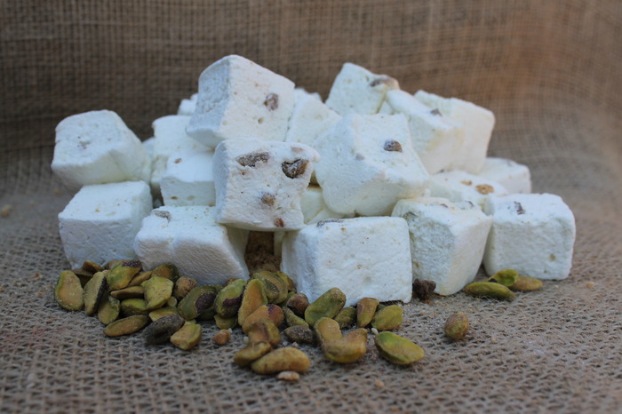 "Ghost Ride the Whip" -- Smooth Amaretto and candied pistachio.  Yes, please.