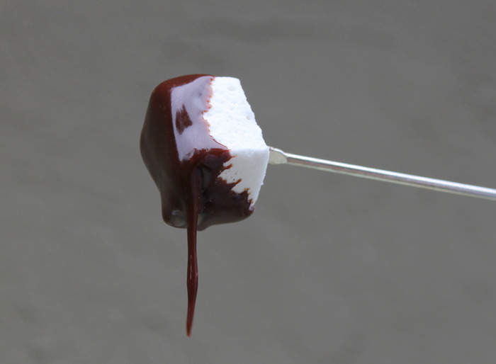 A Hella Frangelica puff dripping with chocolate.  YES!
