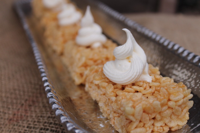 Gourmet Rice Krispy Treats, made with booze?!  Ask, and ye shall receive.