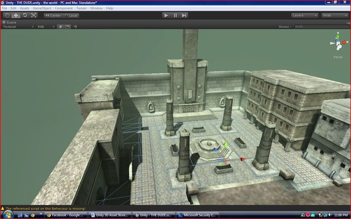 working with unity 3D this is a test area for the combat system im working on for the game